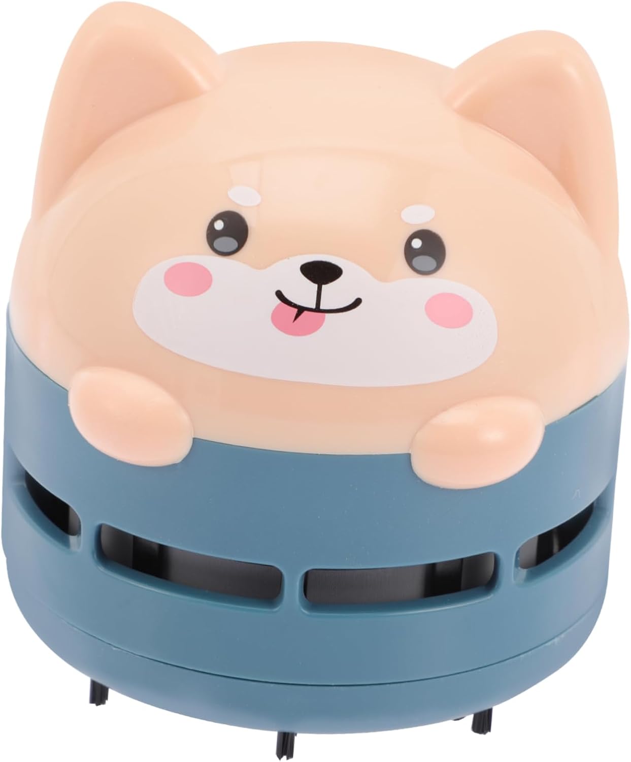 Cat-Shaped Mini Desktop Vacuum Cleaner USB Rechargeable Portable Desktop Dust Vacuum Cleaner for Office and Home in Dark Green
