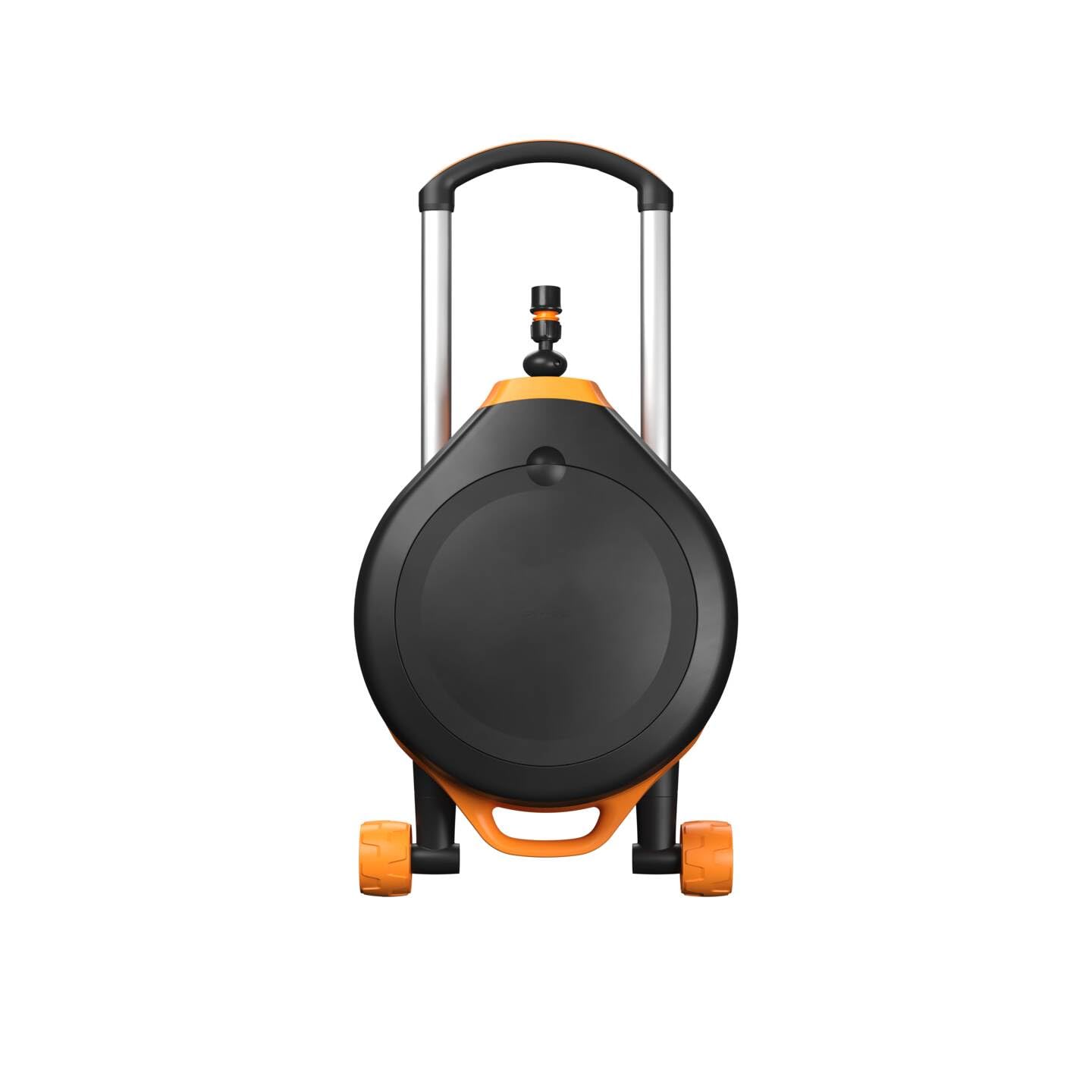 Fiskars Waterwheel XL mit Rädern, All-Inclusive-Bewässerungs-Set, 27 m Gesamtreichweite, Automatisches Aufrollen, Gartenschlauch in Universalgröße (Ø 13 mm), Universal-Hahnverbinder, X-series, 1067548