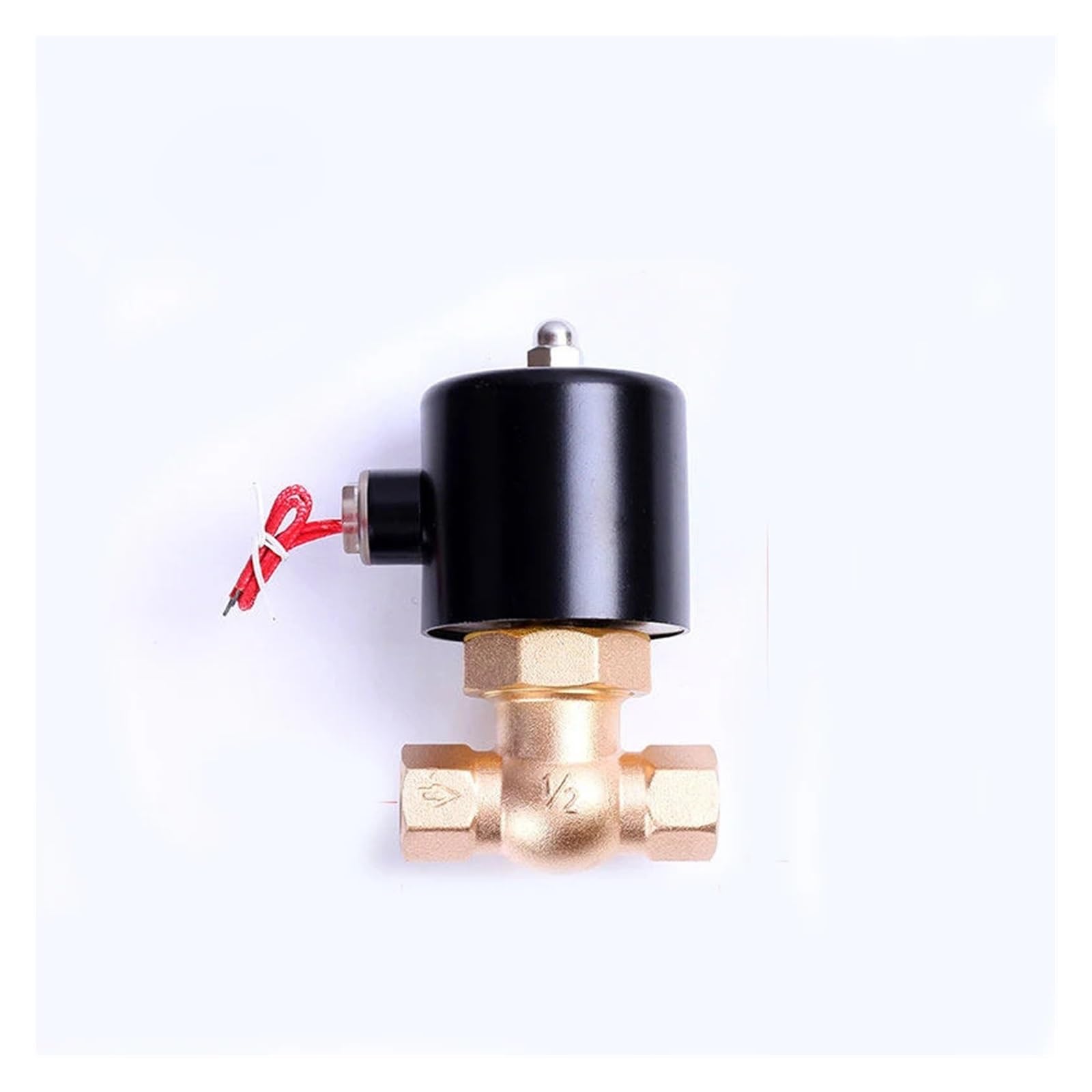 CHULKJFX 1PCS 1/2" high Temperature steam Solenoid Valve Normally Closed Brass Two-Way Internal Thread Solenoid Valve 220V 110V 24V 12V(Bsp-240vac)