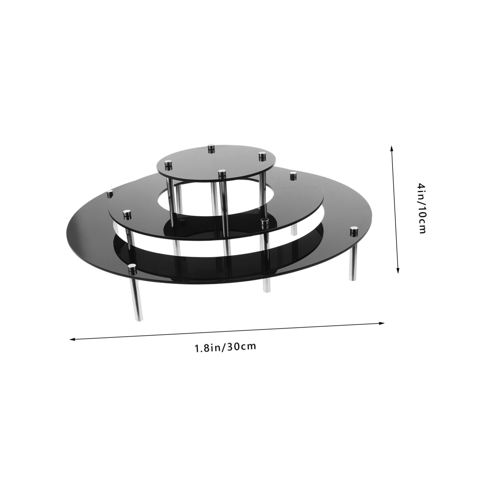 OFFSCH 1 Set Clear Acrylic Cupcake Stand Party Decoration Dessert Display Food Risers for Buffet Table Clear Display Stands Food Display Stands for Party Acrylic Riser Display Shelf Metal