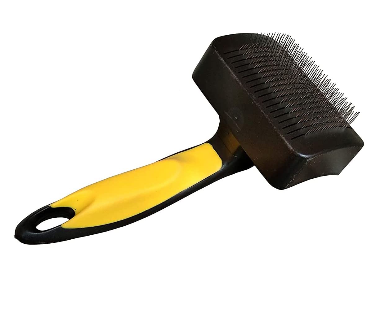 W9 Pet Products Dog Grooming Plastic Auto Slicker Self Cleaning Hair Brush for Dogs & Puppies (B0BRG8VHQM) Amazon Price History, Amazon Price Tracker
