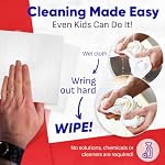 Premium Microfiber Cleaning Cloth (12-Pack), Reusable Glass Cleaning Towel, Lint-Free Polishing Cloth for Windows, Mirrors, Chrome, Stainless Steel, Granite, Home & Auto - Image 5