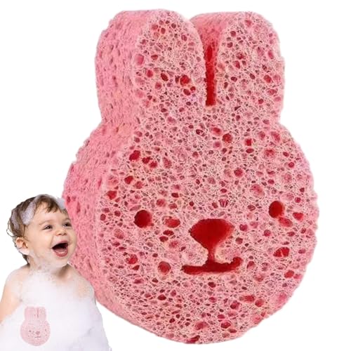 幼児用バススポンジ - ソフトベビーボディウォッシュスクラバー木材パルプスポンジ|かわいい死んだ皮膚リムーバーボディスクラバーバスラブシャワーブラシ 子供 子供 赤ちゃん 幼児用