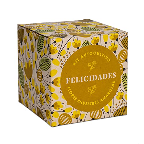Resetea | Kit Autocultivo | Díselo con flores | Felicidades | Alhelí dorado, hipérico y vulneraria.