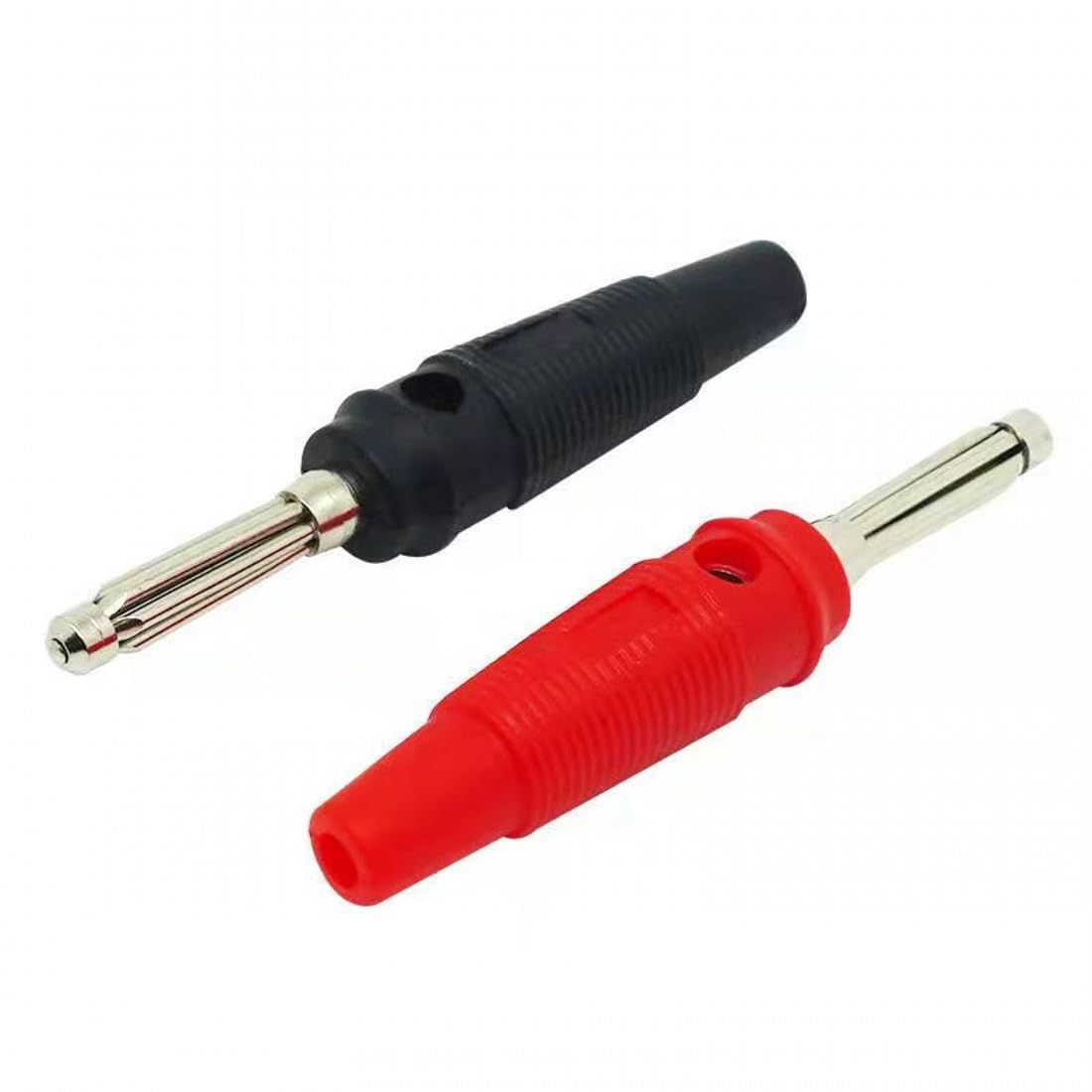 Prise banane 4 mm 32 A connecteur mâle empilable sans soudure adaptateur câble haut-parleur enveloppé sécurité ISO 10 pièces