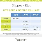 Herbsmith Organic Slippery Elm - Digestive Aid for Dogs and Cats - Constipation and Diarrhea Relief for Dogs and Cats - Megaesophagus Dog Aid- 75g - Image 6