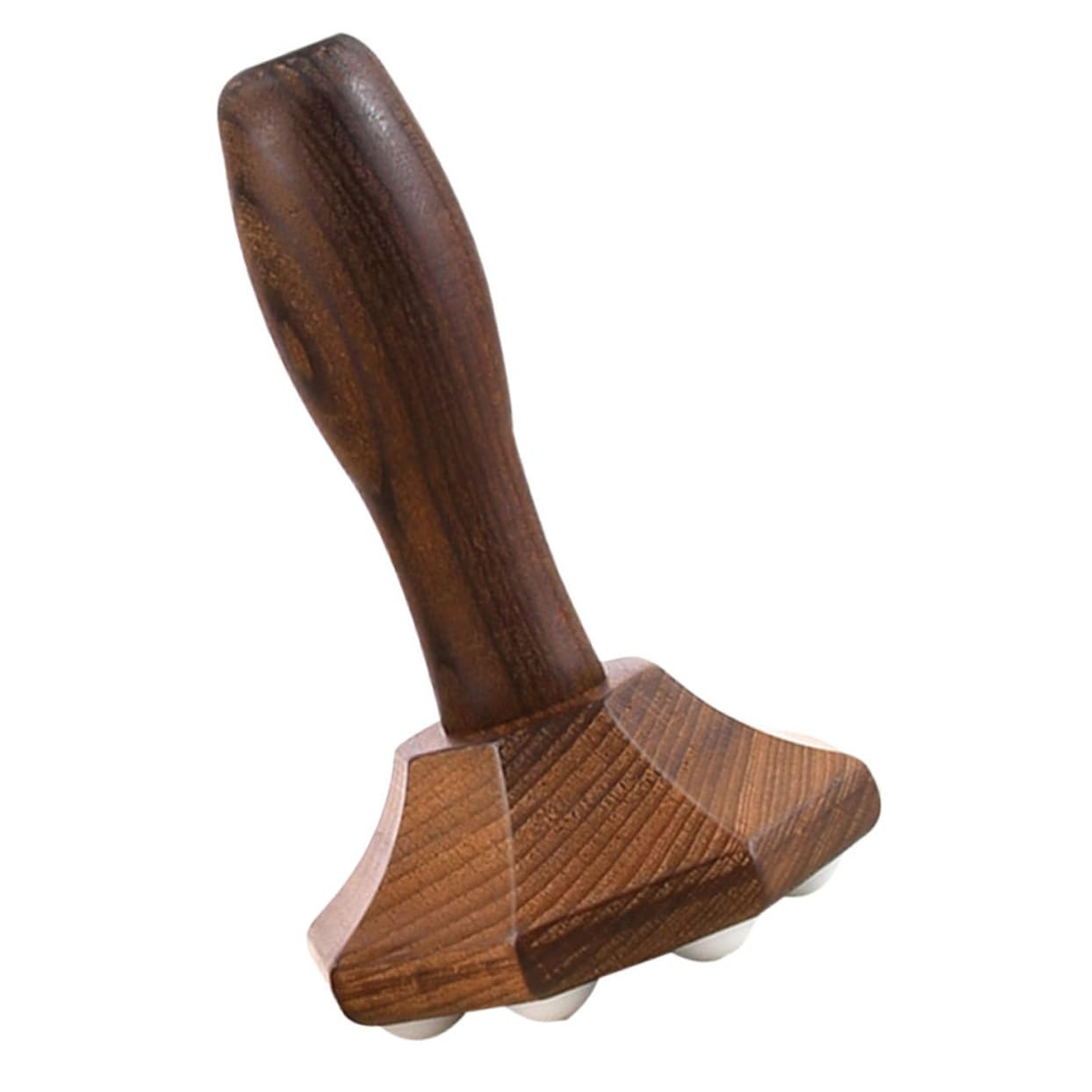 Healvian 2 Piezas Masajeador De Bolas De Rodillos Dispositivo Cepillo Para El Cuerpo Rodillo De Masaje Masajeadores Herramienta De Masaje De Punto Gatillo Equipo Cara De Vapor Madera