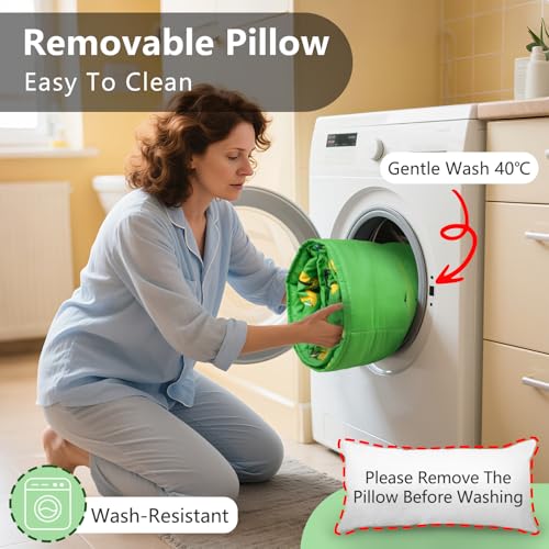 Image of Primlect Toddler Nap Mat with Removable Pillow and Fleece Blanket, Extra Large 55''x35'' Sleeping Bag, Washable, Light, Easy to Roll up, Perfect for Daycare, Preschool, Kindergarten, Travel