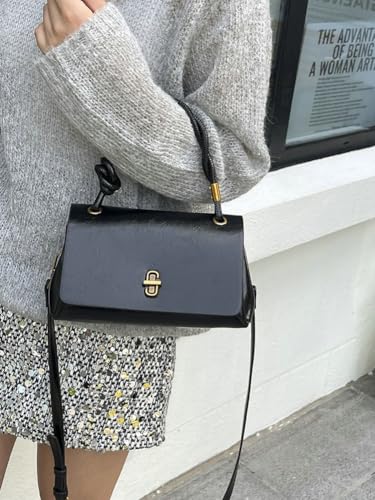 Retro PU Leather Women’s Tote Bag 2025 Designer Crossbody Shoulder Purse with Top Handle Simple Fall Winter Handbag2