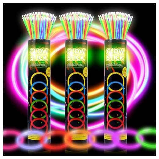 JSronms 300 Ultra Glow sticks bulk party pack,8" Neon Glowsticks Easter Party Favors,Glow sticks for kids,Halloween Glow in the Dark Party Supplies Pack、With Bracelets and Necklaces