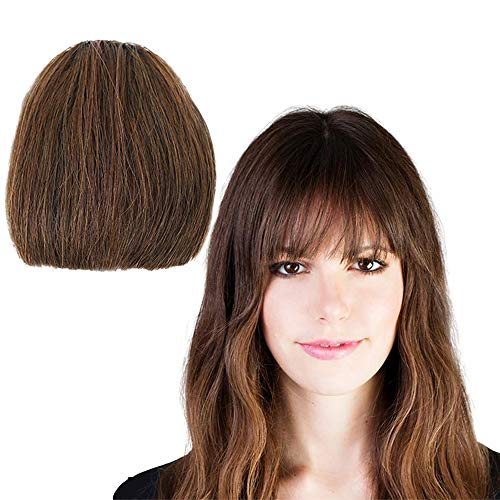 AISI BEAUTY Clip in Bangs Fringe Real Human Hair Bang Clip in Hair Extensions Clip on Bangs No Temples