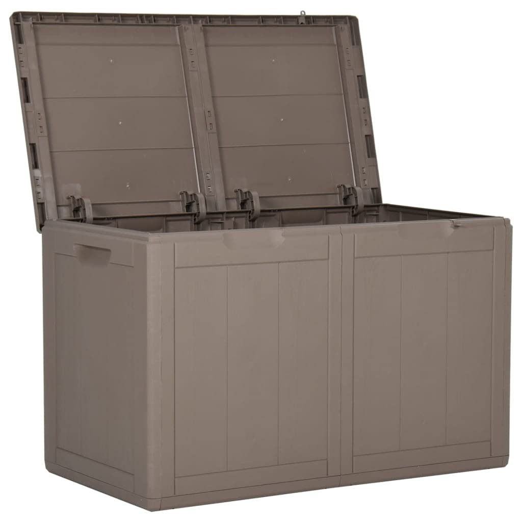 Mobili da esterno, scatole di immagazzinaggio all'aperto Scatola di immagazzinaggio del giardino 180L Brown PP Rattan