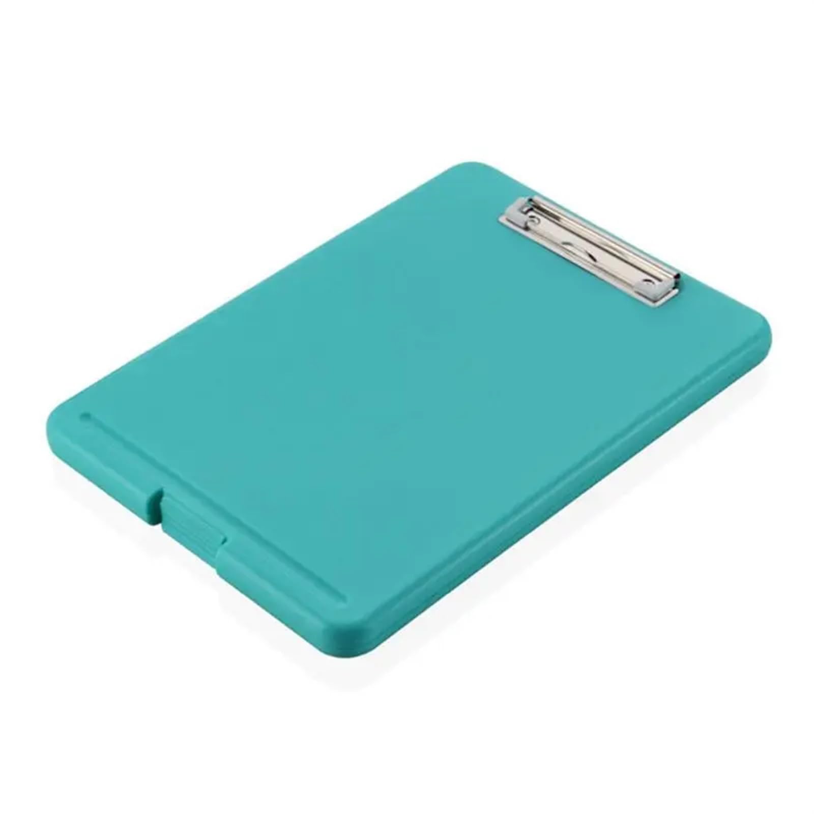 Porte-bloc avec rangement plastique bleu format A4 pour dossier