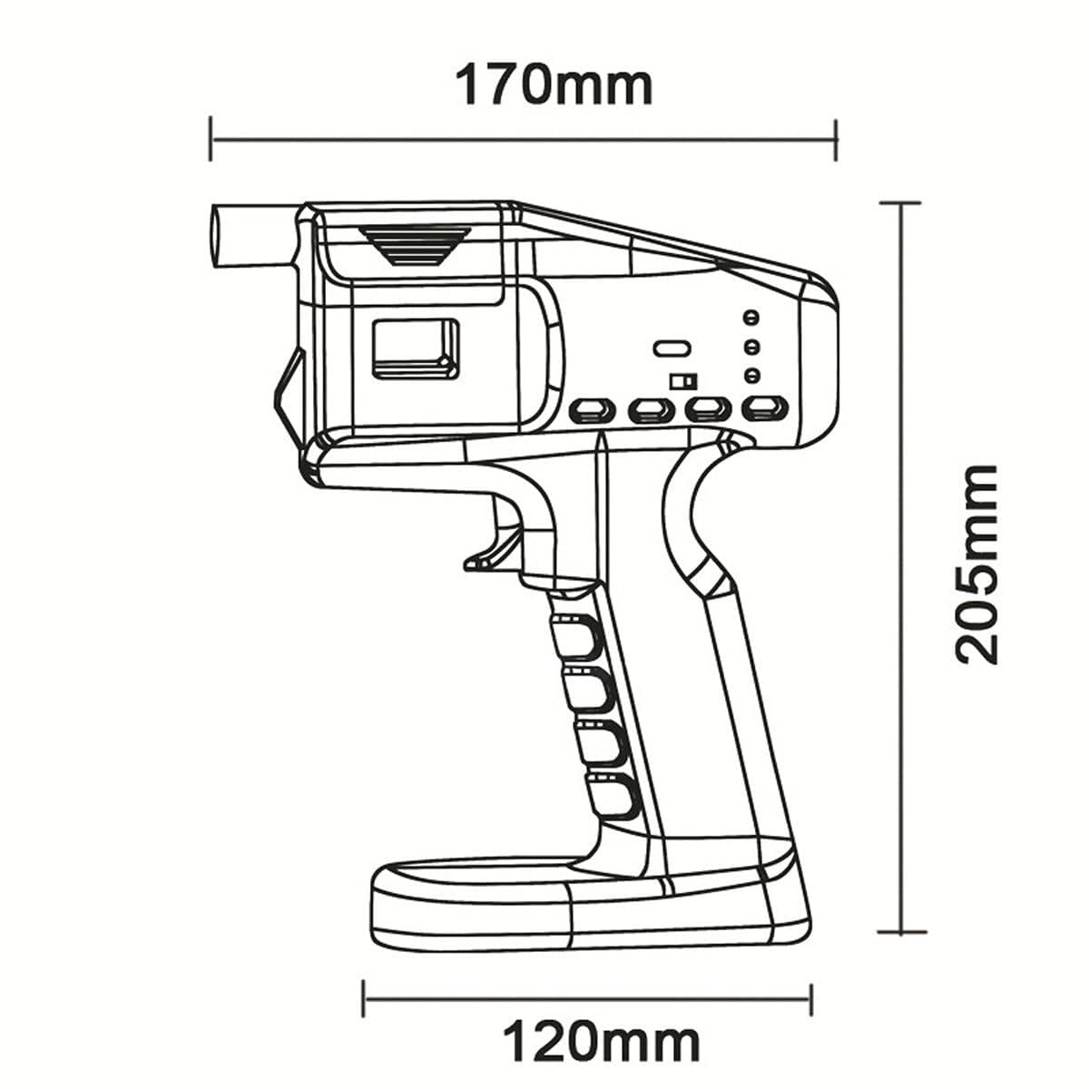 Pistolet do robienia baniek mydlanych z pojemnikiem na dym, kablem USB do ładowania, infuzorem do koktajli i drinków