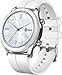 HUAWEI Watch GT (Elegant) Smartwatch, Bluetooth 4.2, Display Touch 1.2" AMOLED, Fitness Tracket con GPS, Rilevazione Battito Cardiaco, Resistente all'Acqua 5 ATM, Bianco