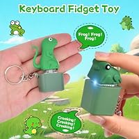 3 Stück Fidget Toys Schlüsselanhänger, Clicker Keychain mit LED und Sound – Ansicht 2