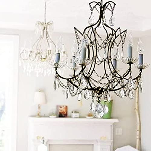 12 Pcs Acrylic Teardrop Crystal Chandelier, Clear Chandelier Pendants Parts Beads, Garland Hanging Beaded Curtains, Great For Wedding, Home, Table Party Decoration #TOP5