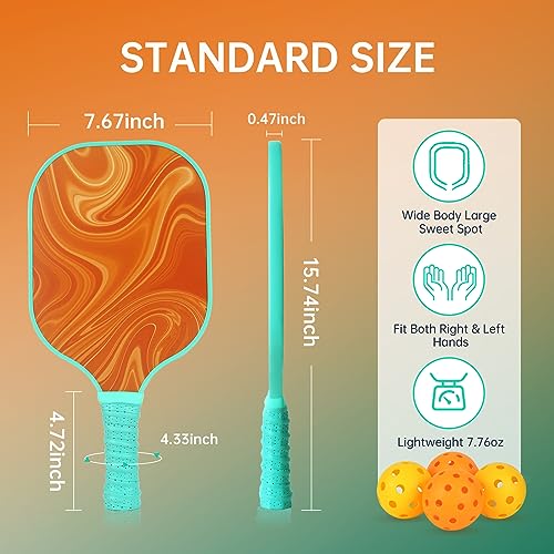 Carbon Fiber Pickleball Paddle Set Of 2 USAPA Approved Pickleball Set