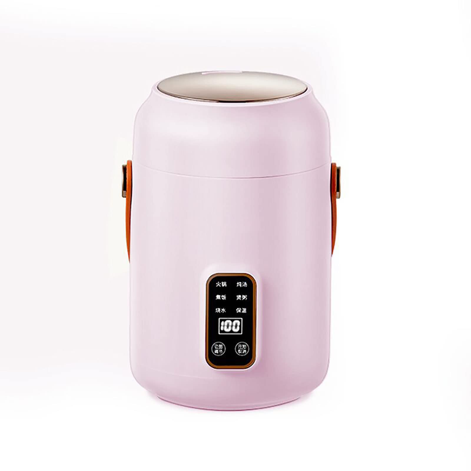 Mini cuiseur à riz portable Capacité de 600 ml Une touche Maintien au chaud Cuisson silencieuse Isolation et anti-brûlure Il peut être utilisé à la maison/au bureau/au dortoir en toute confiance
