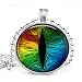 Produktbild Halskette mit Regenbogen-Drachenaugen-Anhänger mit Regenbogen-Drachenaugen-Anhänger