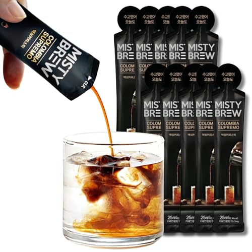 Cold Brew Coffee Concentrate liquid, Single Serve Coffee Sticks, MistyBrew,