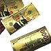 PartyYeah Donald Trump 1000 Dollar Bill Banknote, One Thousand 24k Gold Coated Donald Trump Legacy Limited Edition Million Dollar Bill Great Gift for Coin Currency Collectors and Republican (100 Pack)