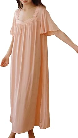 Womens Comfy Nightgown Elegant Nightdress Chemises Sleepwear Pajamas Loungewear Nighties