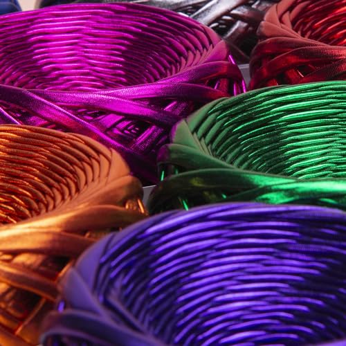 Image of YarnArt Metallic Club Super Bulky T-Shirt Yarn - 100% Polyester, 6.35 oz / 180 gr, 60 yrds / 55 Meters - Shiny Colors for Handbags, Rugs, Chic Night Bags, Crochet (8116)