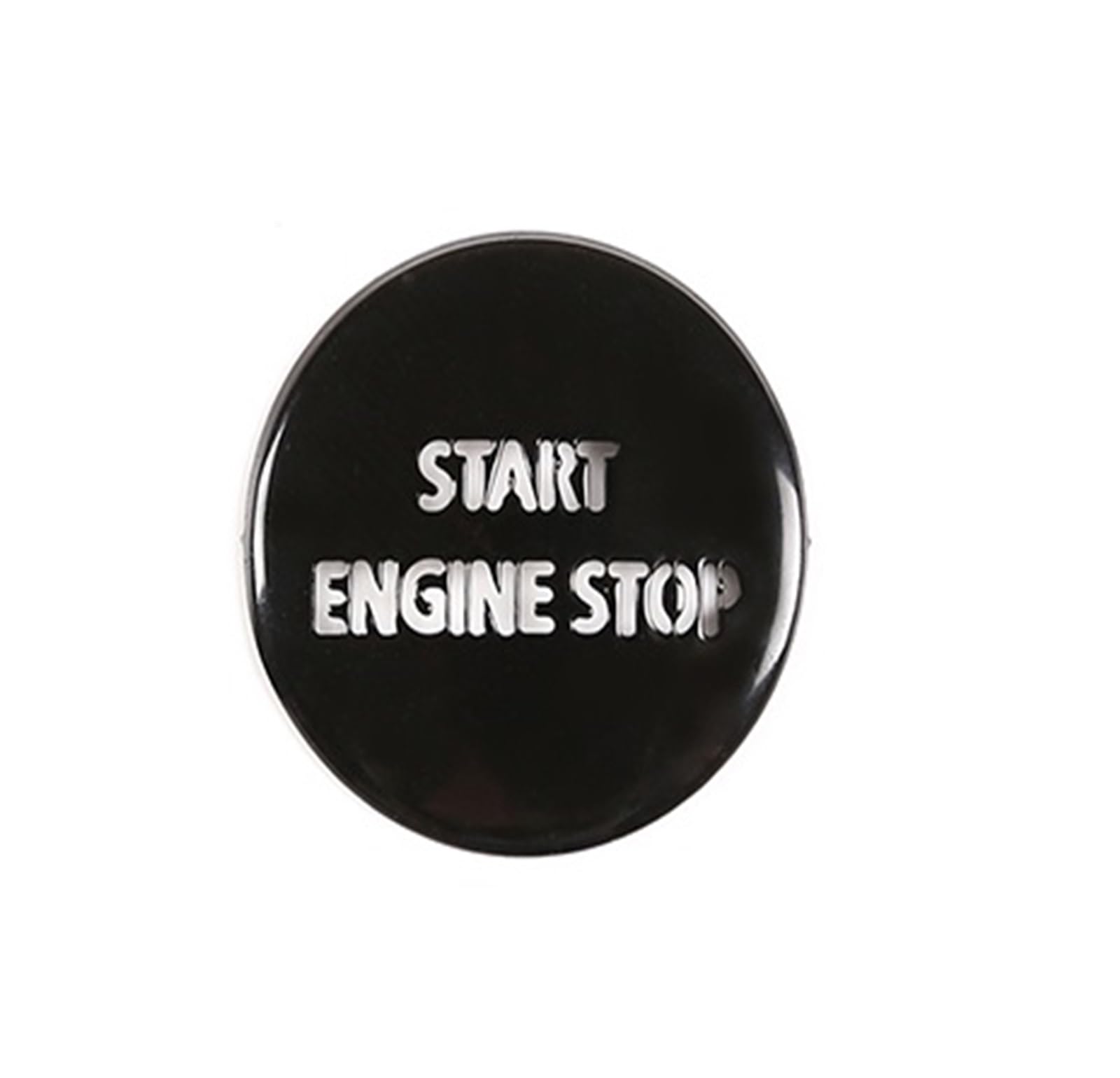 Vetjmua Black Interior Trim For Land For Rover For Discovery 4 Lr4 For Range For Rover Sport L320 Engine Start Button Cover Stop Switch Stickers Decoration Cover Trim Sticker(Black)