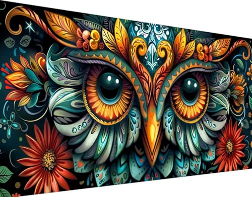 5D Diamond Painting Hibou : Évacuez le Stress Grâce à ce Grand Kit de Broderie Diamant