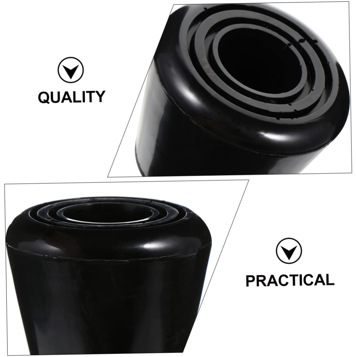 FOYTOKI Roller Skates Toe Stops 4 Wheel Skate Brake Head Adjustable Height Easy Install for Skating Pads