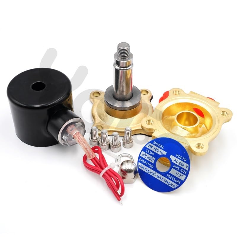 Électrovanne DN32 DC24V en laiton normalement fermée pour eau et air