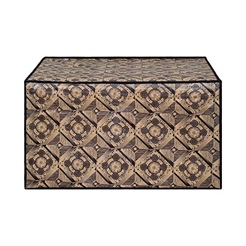 Image of DREAM KING Stylish Design & Printed Microwave Oven Cover Full Closure |waterproof & Dustproof Oven Cover Suitable for All Models - Multicolour SA56