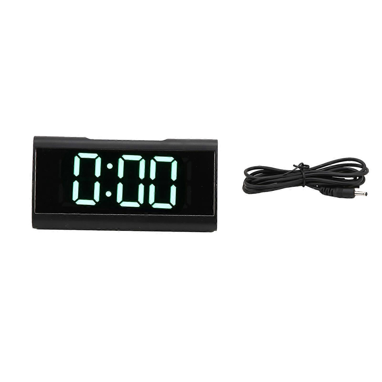 2025 Latest Model Mirror Clock LED Digital Mute Luminous Black Alarm Clock