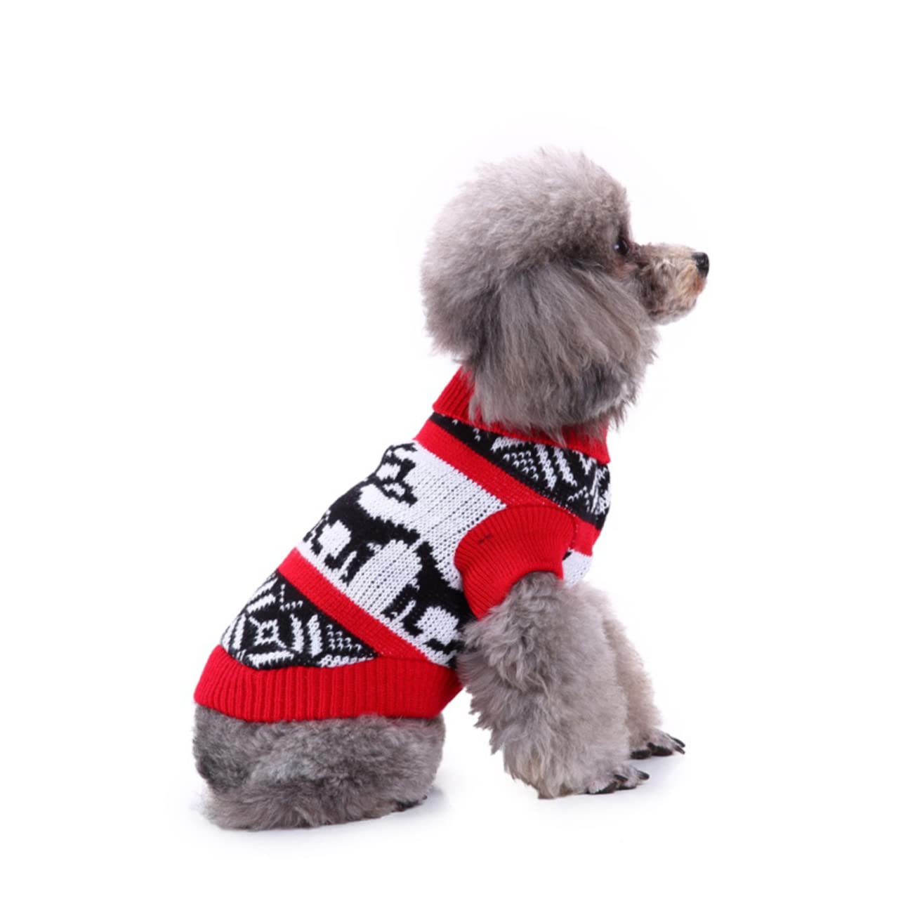 SUPVOX 3 Pezzi Maglione A Collo Alto per Animali Domestici Vestiti per Cuccioli di Natale Maglione per Animali Domestici Maglione Lavorato A Maglia per Animali Domestici Abbigliamento