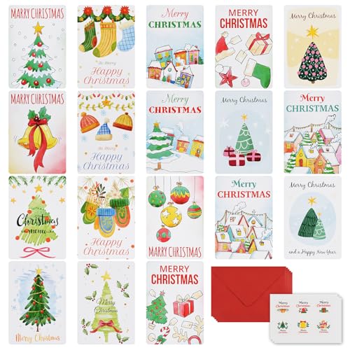 クリスマスカード メッセージカード 18枚セット