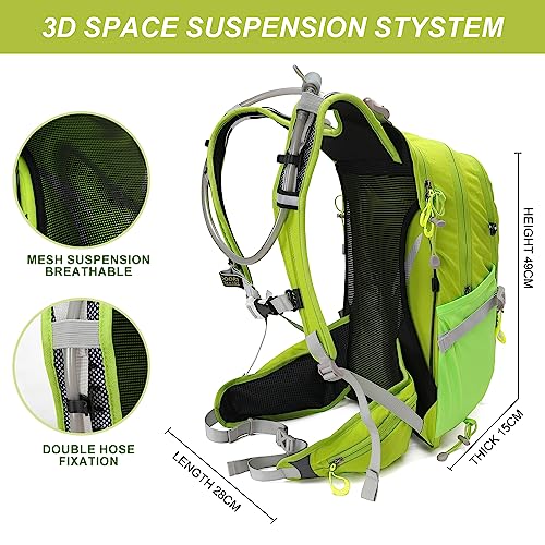 Ix Inoxto Hydration Pack,20L Hydration Backpack, Hiking Internal Frame Backpacks With 2L Hydration Water Bladder And Rain Cover thumb #2