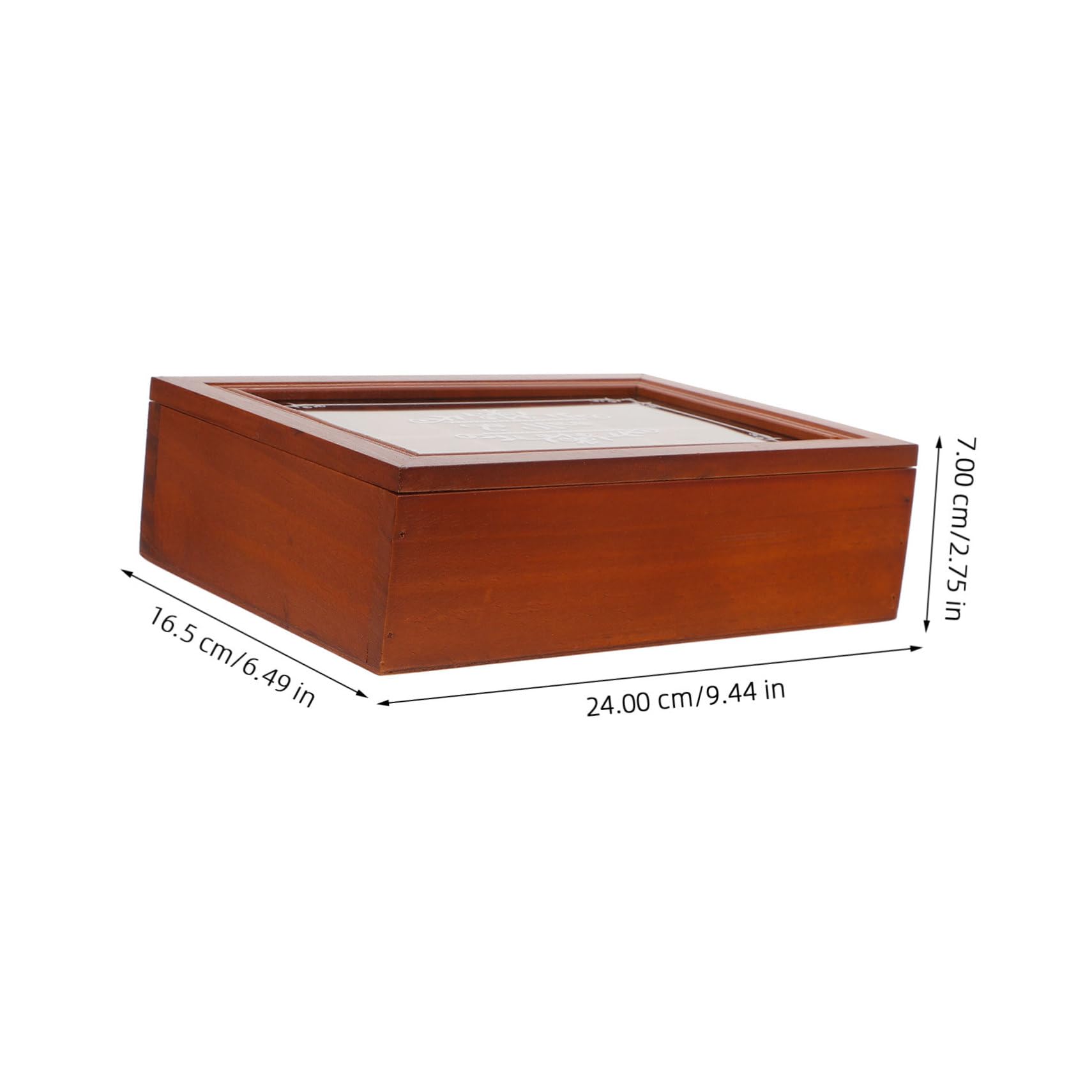 3piezas Organizador De Té Madera Compartimentos Caja Almacenamiento Retro Para Azúcar y Té Para Hogares Cafés y Restaurantes