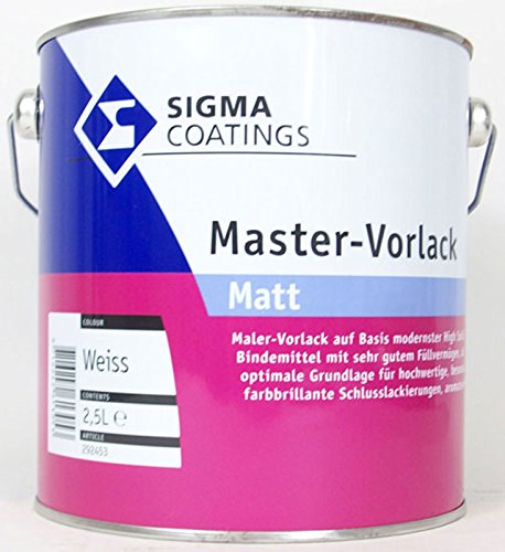 Preisvergleich Produktbild 1L Sigma Master Vorlack matt weiss