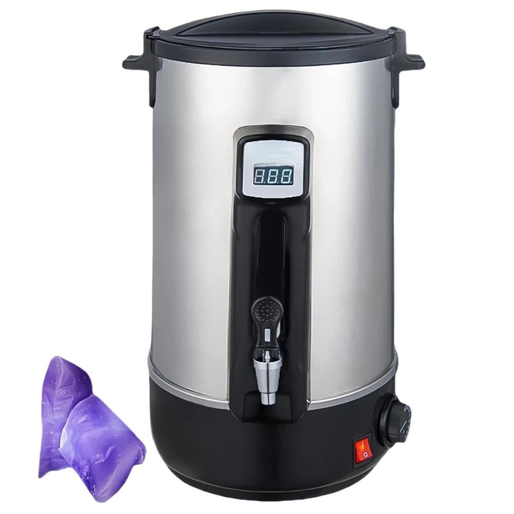 JYBNBBE Wax Melter with Temperature Control Panel, Drain Valve, and Fast Heating for Candle Making and Wax Melting,16L