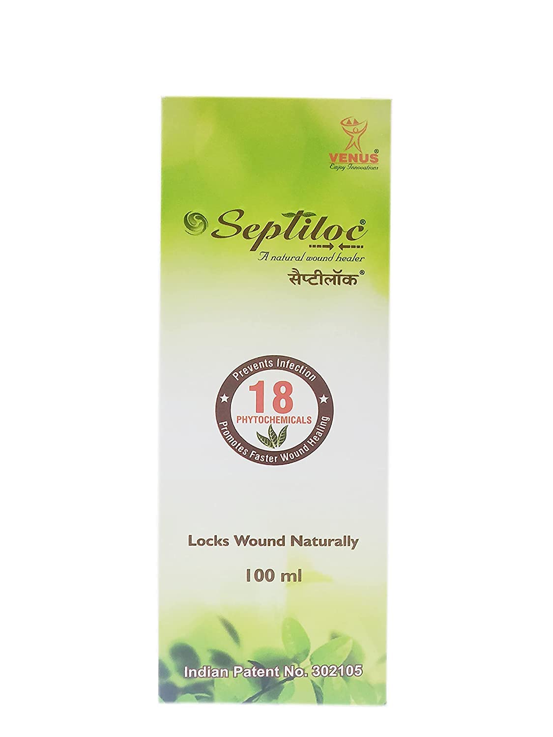 Venus Septiloc Solution A Natural Wound Healer 100 ML