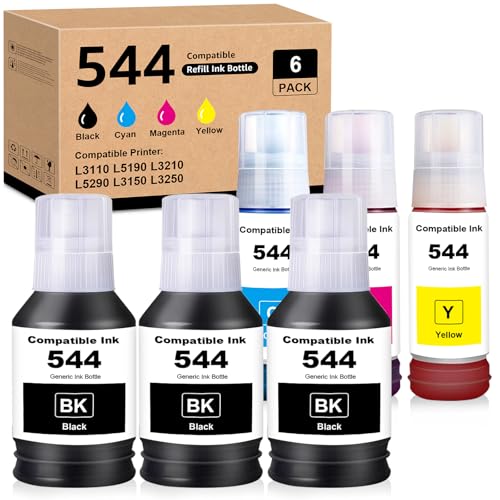 Flacon d'encre compatible T544 anti-fuite pour recharger proprement votre imprimante Epson L3250