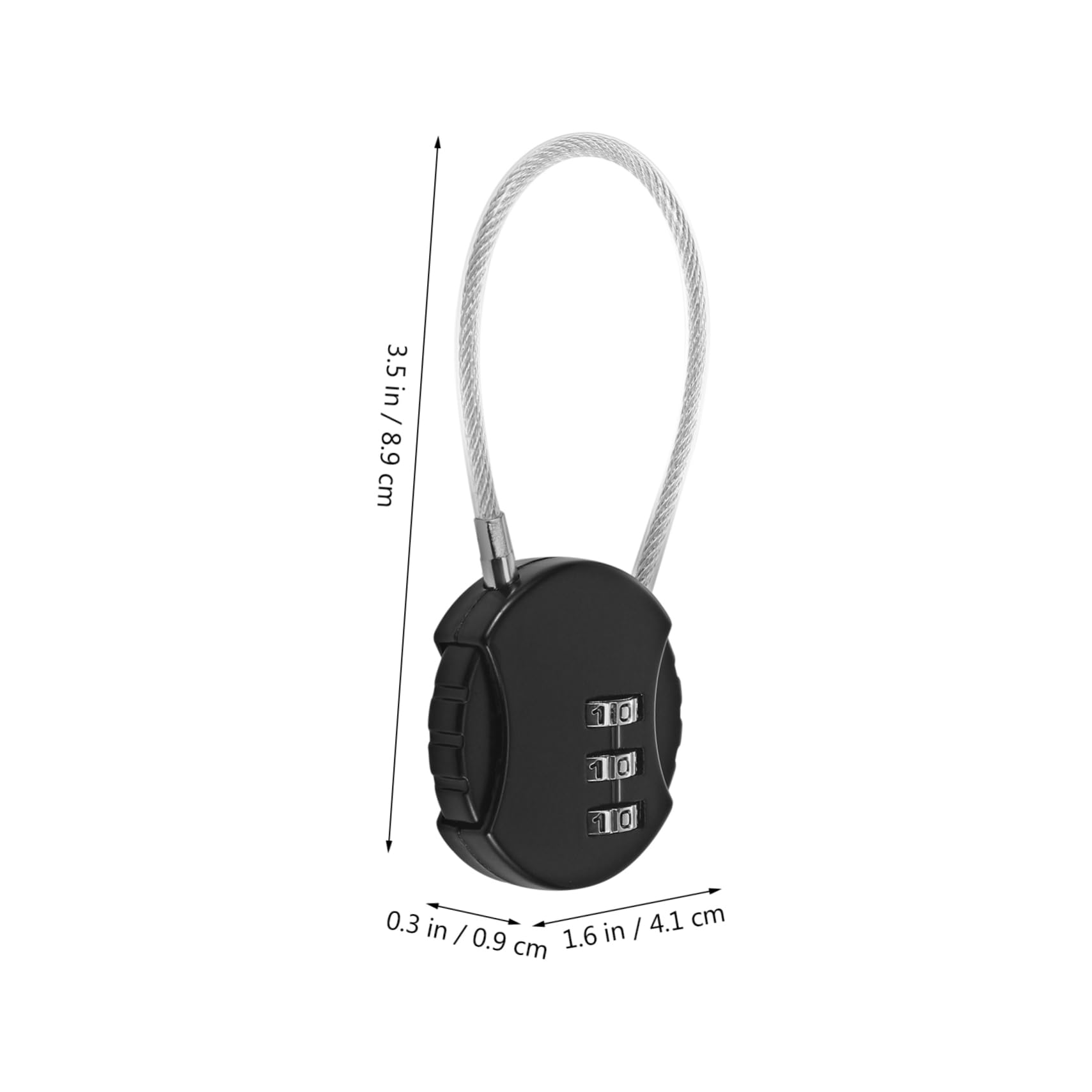 HOMSFOU 5 Set Lucchetto A Combinazione Per Bagagli Lucchetto Da Viaggio Cinghia Per Bagagli Lucchetti Per Valigie Per Borse Per Valigie Per 10 pezzi * 5