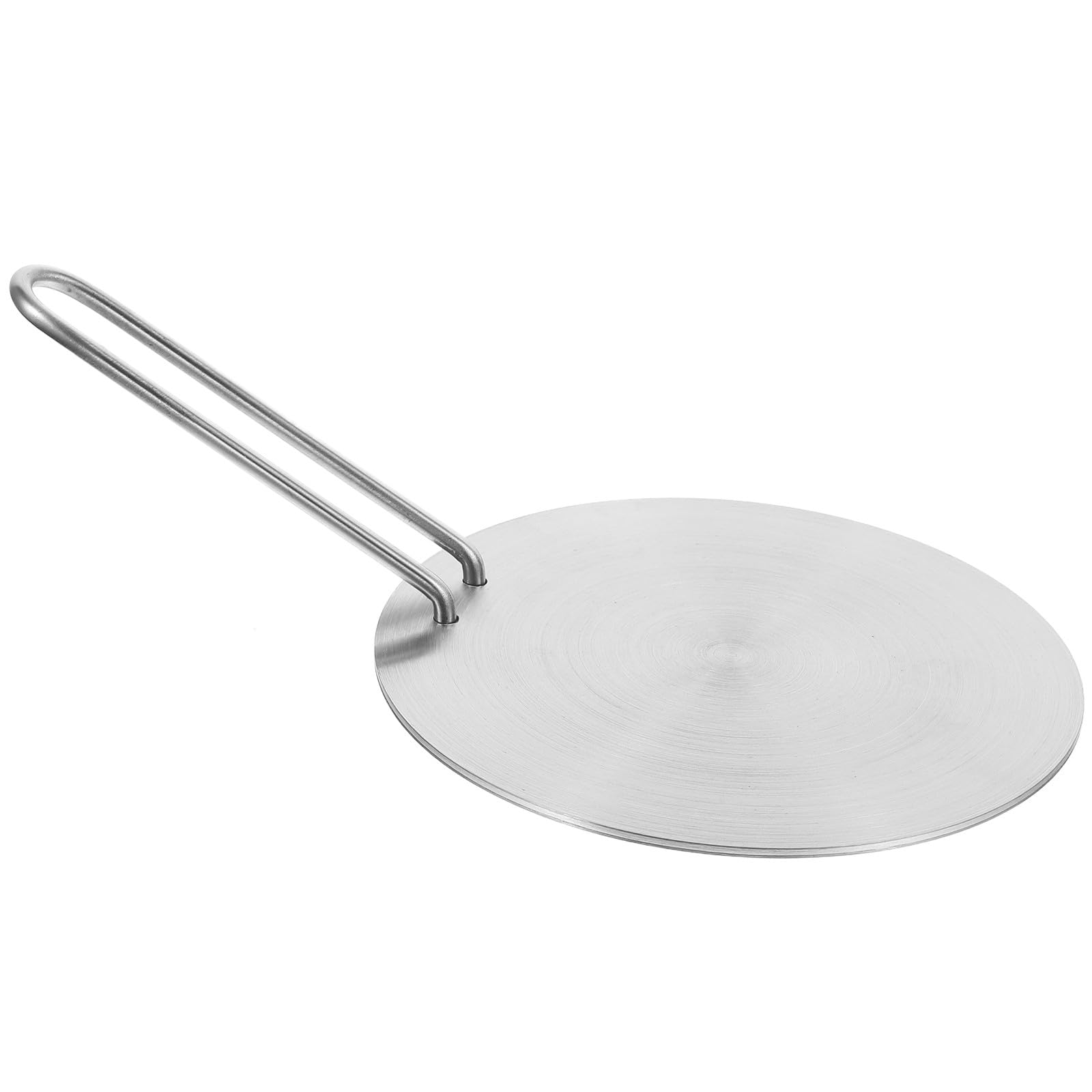Placa Adaptadora de Acero Inoxidable de 18 Cm y Alta Conducción de Calor Mango Desmontable para Placa de Inducción para Cocina Portátil