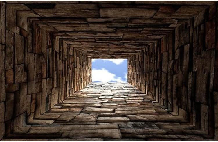 Felpudo para interiores, túnel de ilusión óptica, retro, tapete de bienvenida antideslizante para interiores, tapete de entrada lavable para puerta