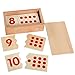 Leader Joy Montessori USA Montessori Math Materials Number Puzzle 1-10 for Preschool Early Learning Tool