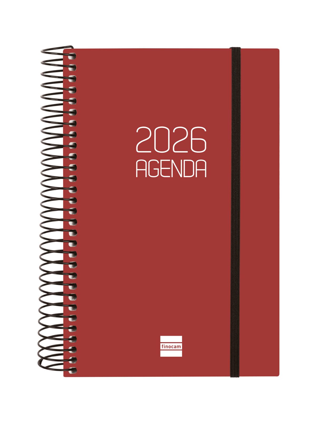 Finocam - Flat Agenda Cocktail 2026 Week View Horizontal January 2026 - December 2026 (12 months) Spanish Blue