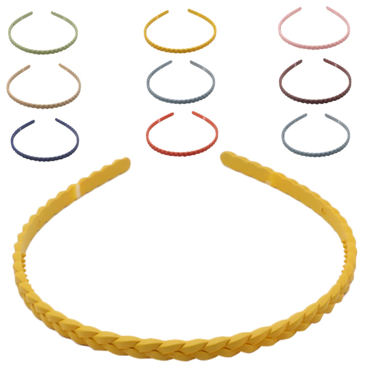FRCOLOR 4 Juegos De Diademas Trenzadas Para Niñas Accesorios Para El Cabello Para Mujeres - Diadema Trenzada Para Peluca (10 Unidades)