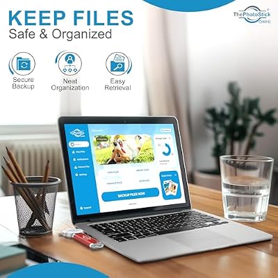 ThePhotoStick Omni 512GB USB Flash Drive & Memory Stick, Gift for Mom Automatic Photo & Video Backup for iPhone, Android, Mac, PC Universal Connection Easily Stores and Transfers Files