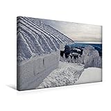 Calvendo Premium Textil-Leinwand 45 cm x 30 cm Quer, Winterlandschaft Bayerischer Wald | Wandbild, Bild auf Keilrahmen, Fertigbild auf Echter Leinwand. im Bayerischen Wald Natur Natur - Andreas Vonzin